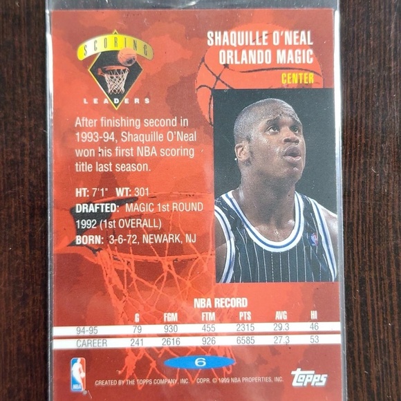 1995-96 Topps Power Boosters Shaquille O'Neal Rare Inserts lot - Picture 5 of 5